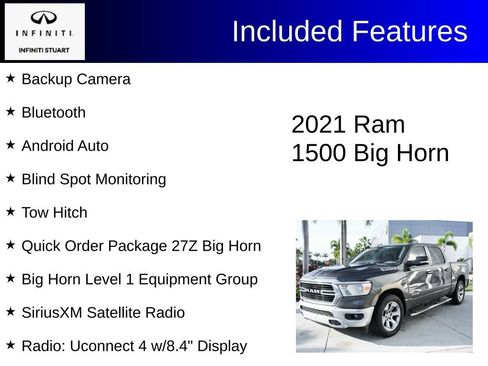 Used 2021 RAM 1500 Big Horn RWD image 2