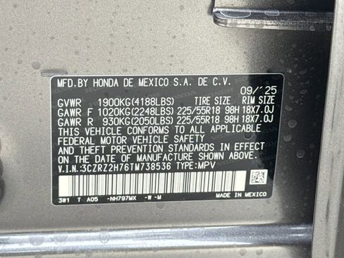 New 2026 Honda HR-V EX-L image 28