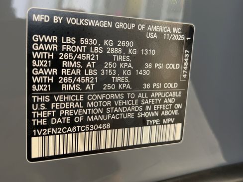 New 2026 Volkswagen Atlas SEL Premium R-Line AWD/4WD image 20