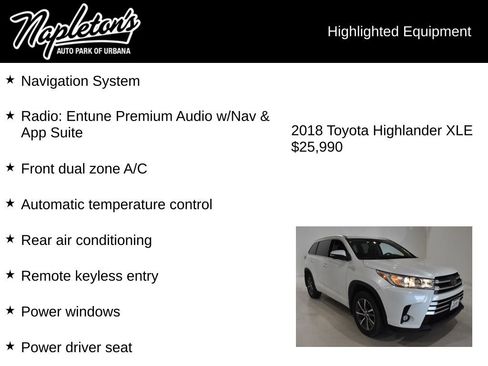 Used 2018 Toyota Highlander XLE AWD/4WD image 15