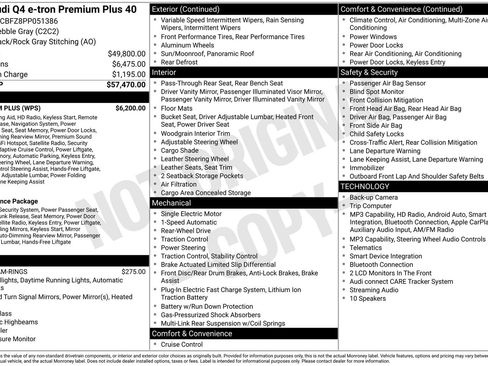 Certified 2023 Audi Q4 e-tron Premium Plus w/ Premium Plus RWD image 32
