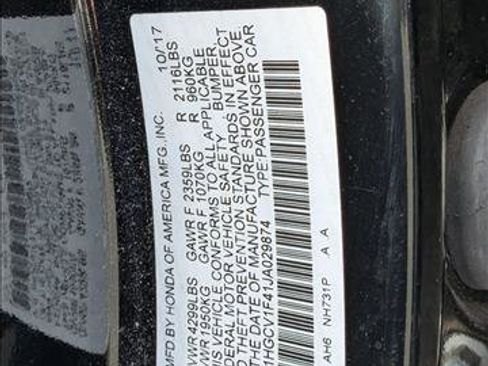 Used 2018 Honda Accord EX image 14