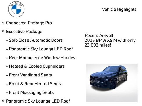 Used 2025 BMW X5 M Competition w/ Executive Package AWD/4WD image 3