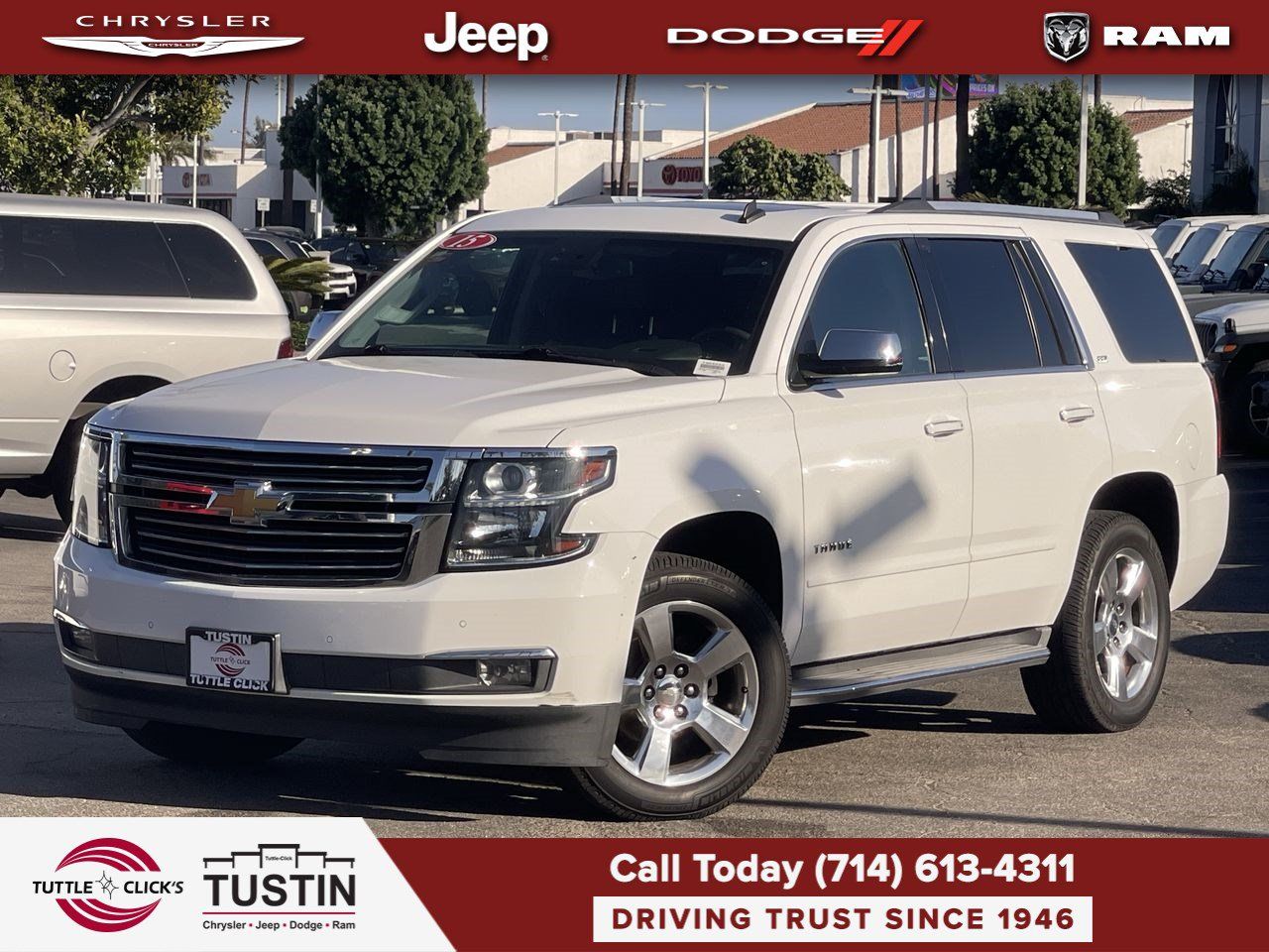 Used 2015 Chevrolet Tahoe LTZ w/ Max Trailering Package RWD image 1