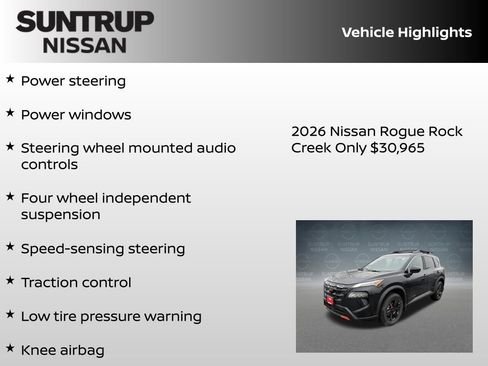 New 2026 Nissan Rogue Rock Creek image 8