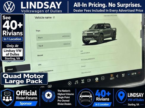 Used 2022 Rivian R1T Launch Edition AWD/4WD image 25