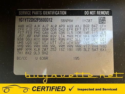 Used 2015 Chevrolet Corvette Z06 w/ 3LZ Preferred Equipment Group RWD image 30