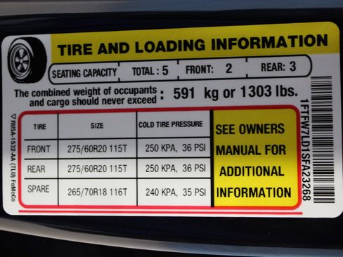 New 2025 Ford F150 Platinum w/ Equipment Group 702A High image 44