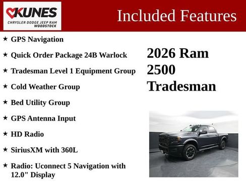 New 2026 RAM 2500 Tradesman AWD/4WD image 3