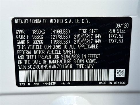 Used 2021 Honda HR-V EX image 26