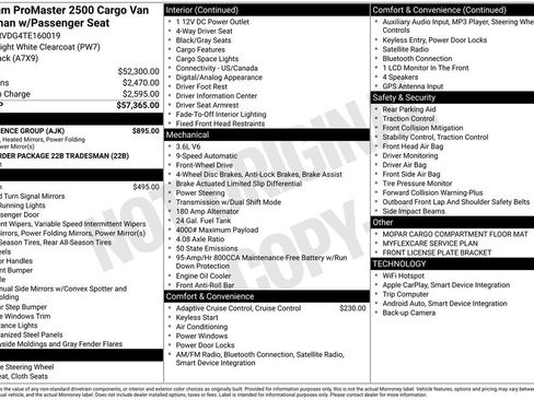 New 2026 RAM ProMaster 2500 w/ Convenience Group image 4