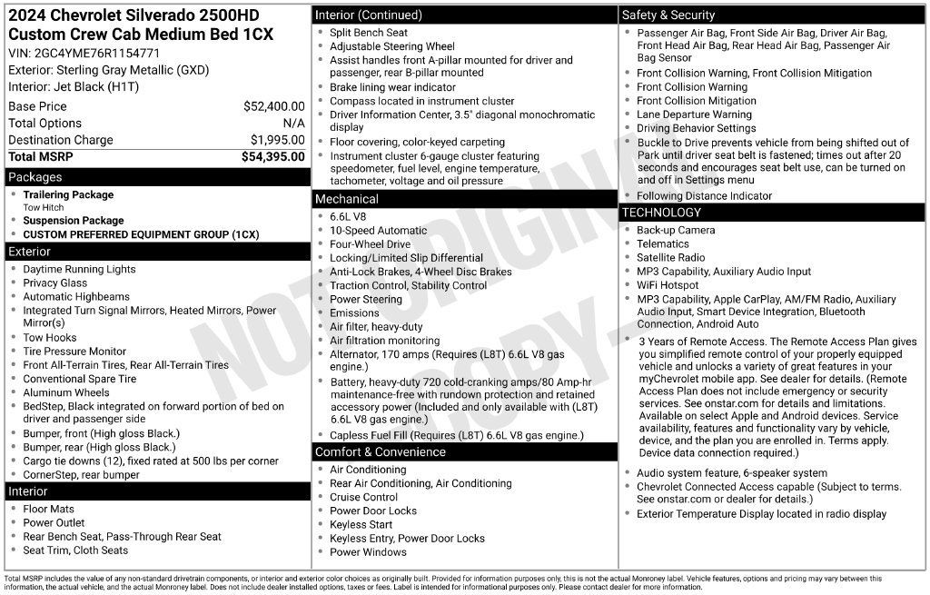 Used 2024 Chevrolet Silverado 2500 Custom AWD/4WD image 10