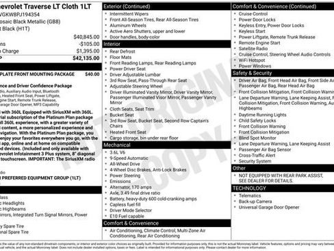 Used 2023 Chevrolet Traverse LT AWD/4WD image 33
