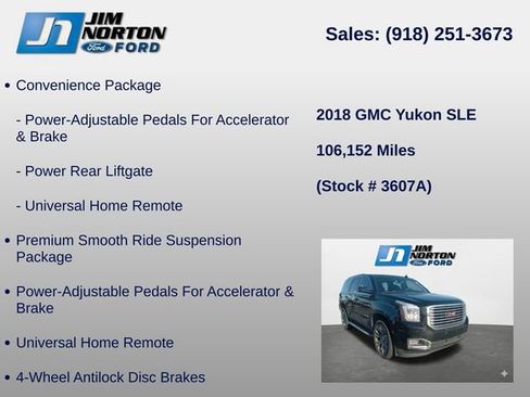 Used 2018 GMC Yukon SLE w/ Convenience Package image 14
