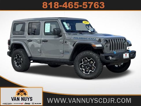 Used 2023 Jeep Wrangler Unlimited Rubicon 4xe w/ Steel Bumper Group image 1
