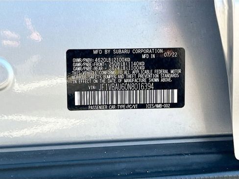 Used 2022 Subaru WRX GT AWD/4WD image 32