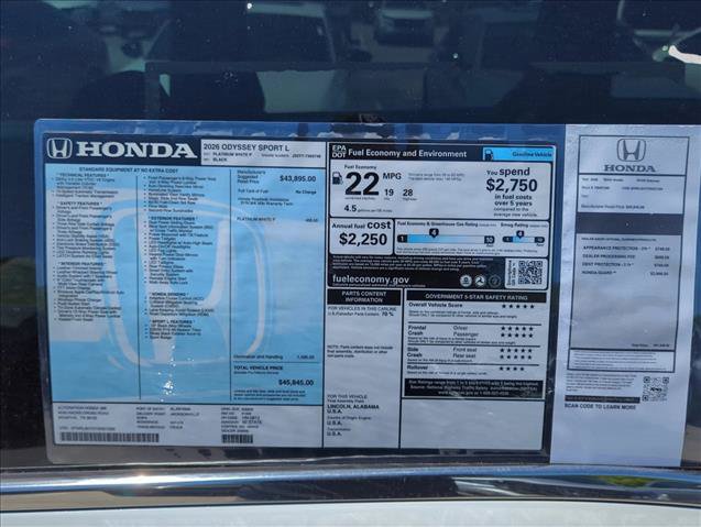New 2026 Honda Odyssey Sport-L image 25
