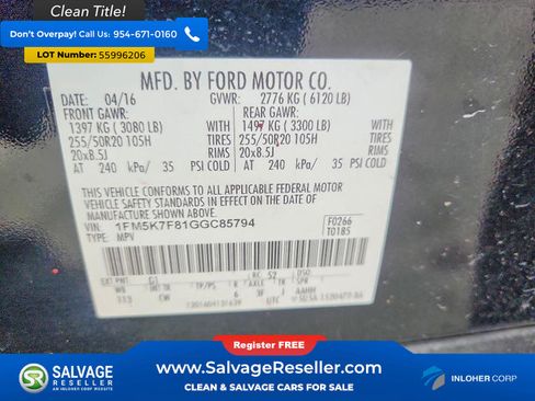 Used 2016 Ford Explorer Limited FWD image 16