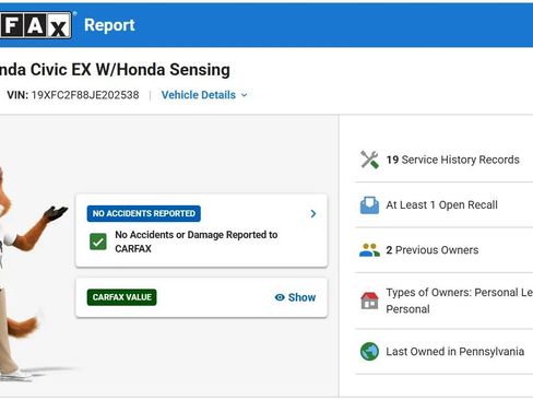 Used 2018 Honda Civic EX image 24