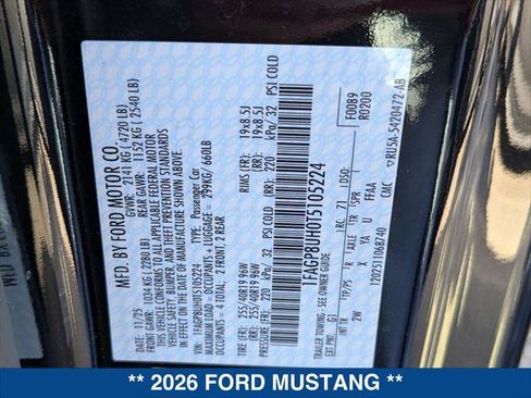 New 2026 Ford Mustang Convertible w/ Mustang Nite Pony Package image 20