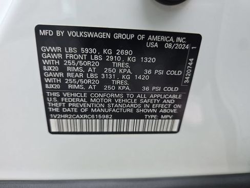 Certified 2024 Volkswagen Atlas SE w/ Black Wheel Package AWD/4WD image 25