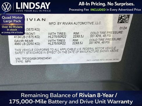Used 2024 Rivian R1S Adventure AWD/4WD image 27