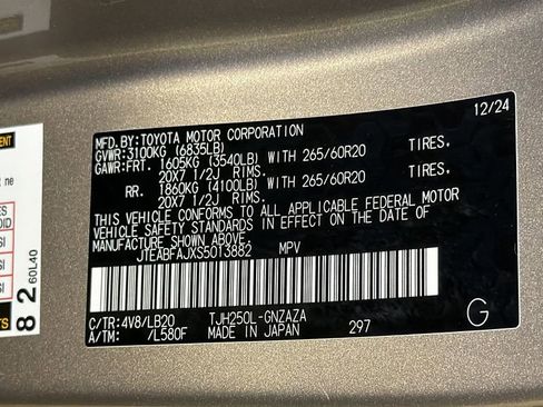 Used 2025 Toyota Land Cruiser w/ Premium Package AWD/4WD image 36