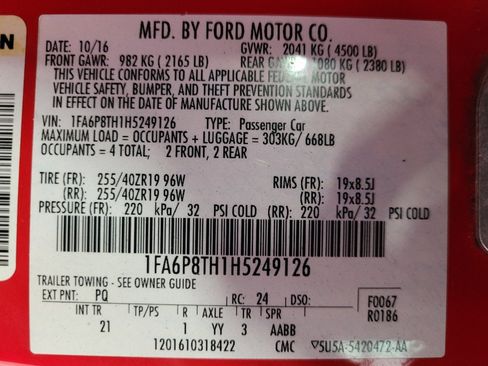 Used 2017 Ford Mustang Coupe w/ Wheel & Stripe Package RWD image 33
