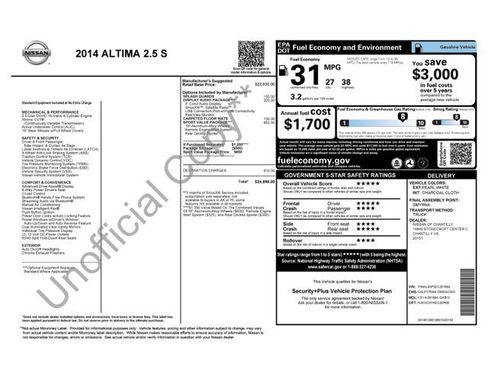 Used 2014 Nissan Altima 2.5 S w/ Sport Value Package FWD image 4