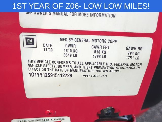 Used 2001 Chevrolet Corvette Z06 w/ Memory Pkg RWD image 28