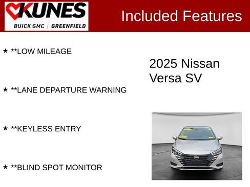 Used 2025 Nissan Versa SV FWD image 3