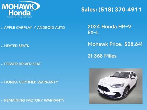 Certified 2024 Honda HR-V EX-L image 16