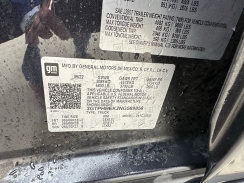 Used 2022 GMC Sierra 1500 SLE image 10