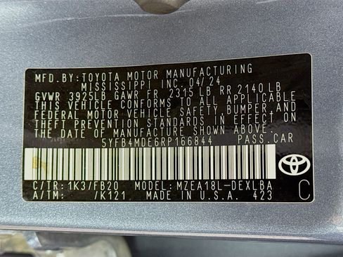 Certified 2024 Toyota Corolla LE FWD image 30