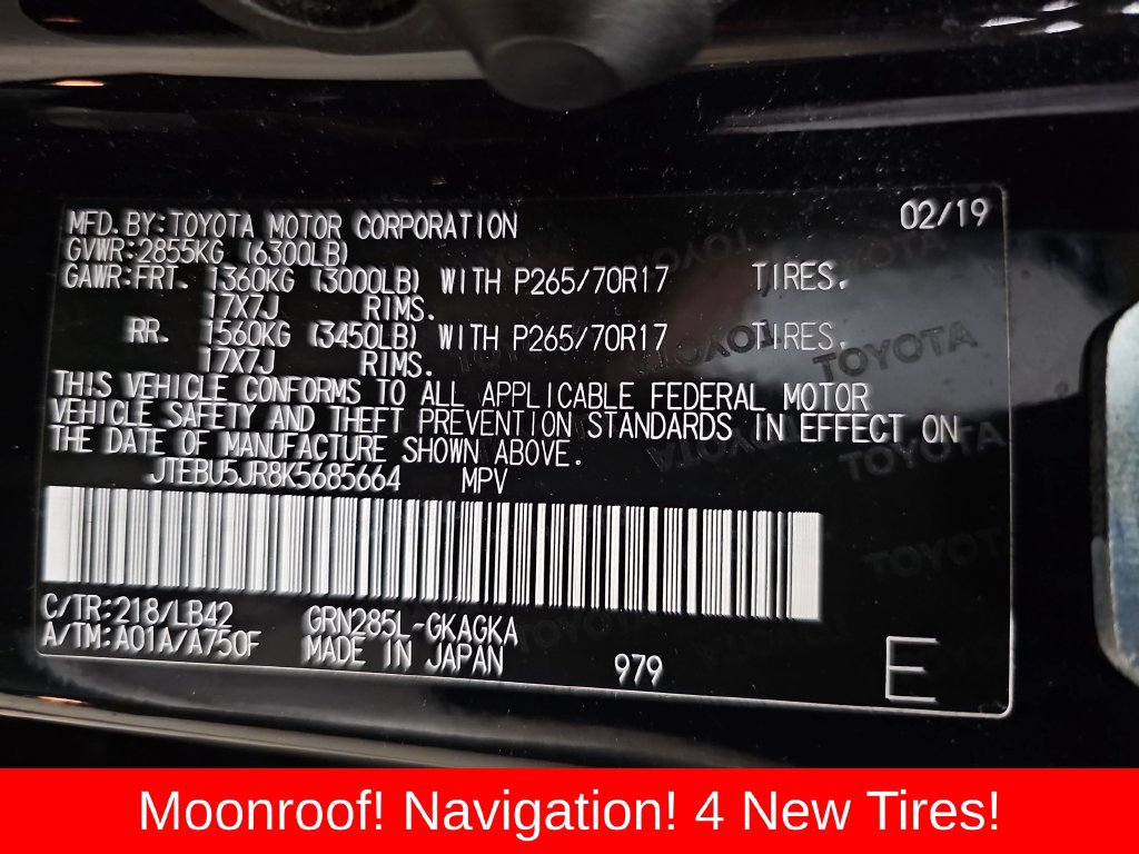 Certified 2019 Toyota 4Runner SR5 Premium AWD/4WD image 26