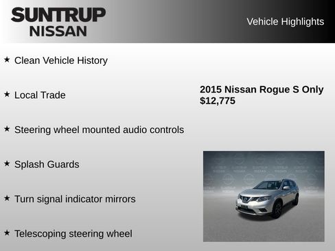 Used 2015 Nissan Rogue S AWD/4WD image 8