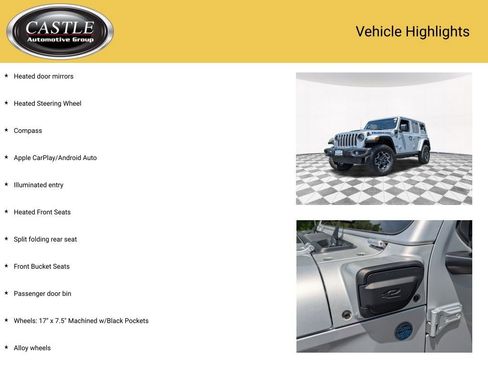 Used 2023 Jeep Wrangler Unlimited Rubicon 4xe w/ Cold Weather Group AWD/4WD image 7