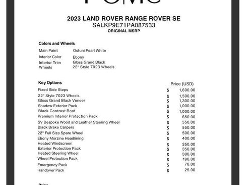 Used 2023 Land Rover Range Rover SE AWD/4WD image 23