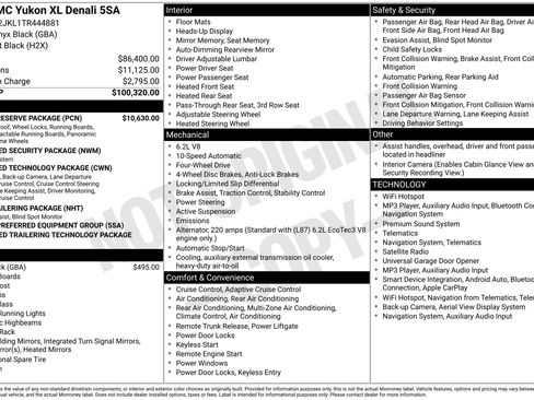 New 2026 GMC Yukon XL Denali w/ Denali Reserve Package AWD/4WD image 51