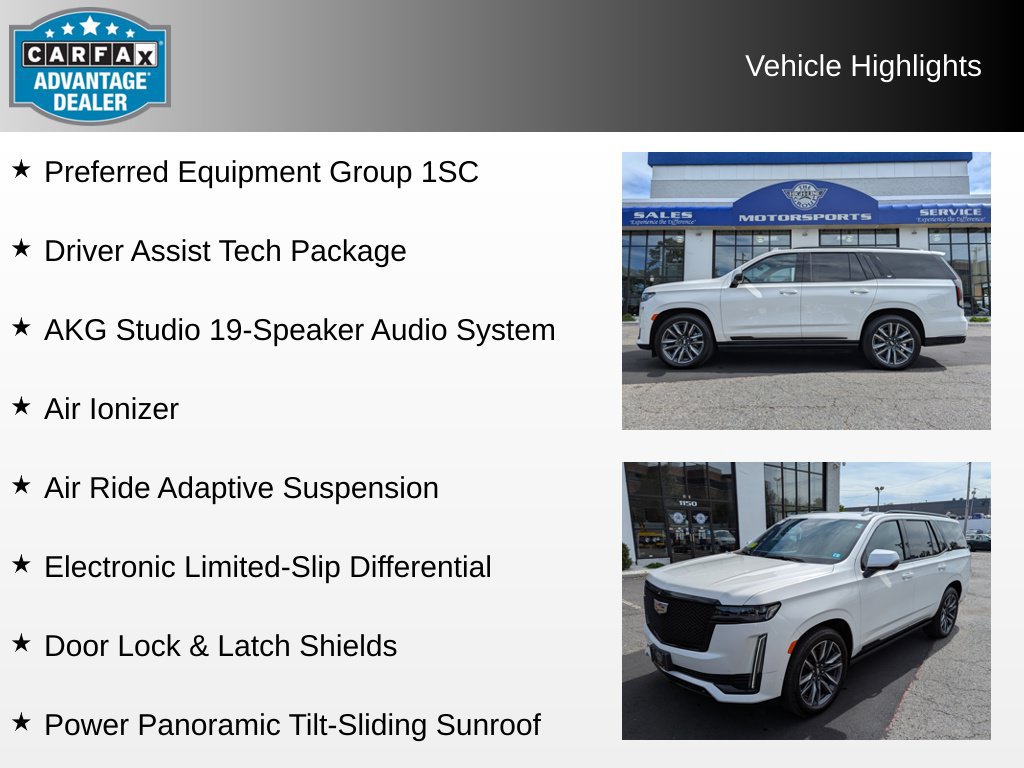 Used 2021 Cadillac Escalade Sport w/ Driver Assist Tech Package AWD/4WD image 4
