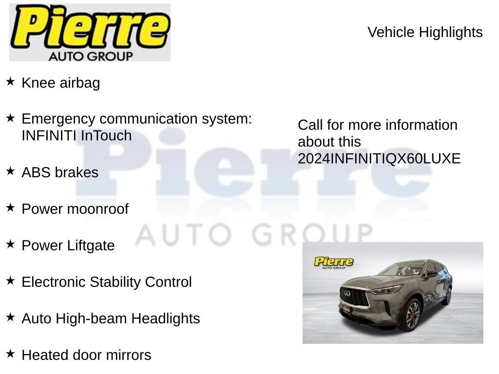Used 2024 INFINITI QX60 Luxe AWD/4WD image 14