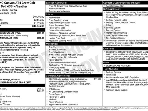 Used 2021 GMC Canyon AT4 w/ Driver Alert Package image 35