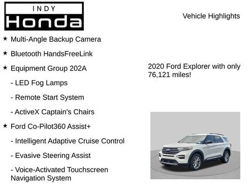 Used 2020 Ford Explorer XLT w/ Equipment Group 202A AWD/4WD image 8