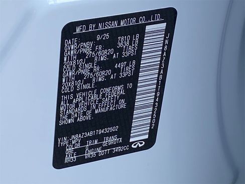 New 2026 INFINITI QX80 Pure w/ Cargo Package image 36