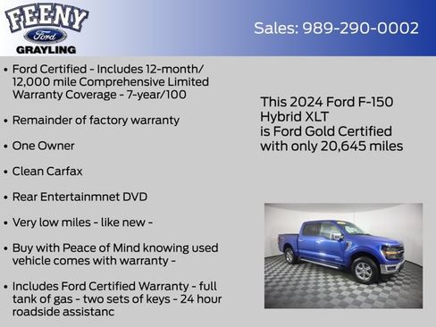 Used 2024 Ford F150 XLT w/ Equipment Group 302A MID AWD/4WD image 5