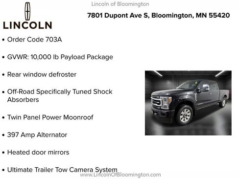 Used 2021 Ford F250 Platinum w/ FX4 Off-Road Package image 9