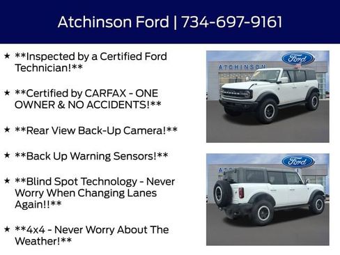 Used 2023 Ford Bronco Outer Banks w/ Sasquatch Package image 4