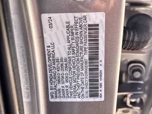 Certified 2024 Honda Accord EX image 22