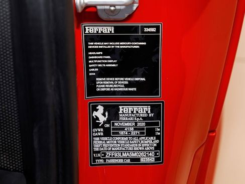 Used 2021 Ferrari F8 Spider RWD image 26