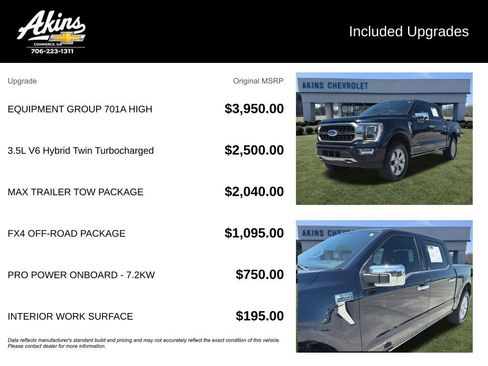 Used 2023 Ford F150 Platinum w/ Equipment Group 701A High AWD/4WD image 5